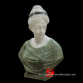 polished lady bust statues